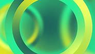 Yellow to green gradient background. Cyan abstract backdrop