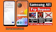 SAMSUNG A11 FRP UNLOCK BYPASS | WITHOUT PC | latest Security | ANDROID 12 | ANDROID 13