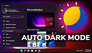 How to Enable Auto Dark Mode in Windows 11 (Auto Theme Switch)
