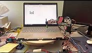 Keyboard Typing Robot (ROS MoveIt)
