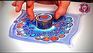 SIMPLY STUNNING Dancing Fluid Art! Blue & Orange Acrylic Pour Painting Abstract Art Tutorial