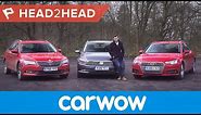 Audi A4 Avant vs Volkswagen Passat Estate vs Skoda Superb Estate | Head2Head