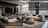 Discover 11 Modern Living Rooms Interior Design ideas for large apartments | Living room tour