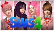 Doki Doki Literature Club in The Sims 4 Create A Sim! ~CC LINKS IN DESCRIPTION~
