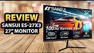 SANSUI ES-27X3 27" 100Hz IPS FHD 1080P Monitor ✅ Review