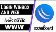 How to login Mikrotik Router via Winbox and Web interface | set identiy | set IP on interface