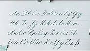 how to write in cursive - german standard - an example