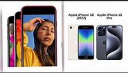 Comparing iPhone SE 2022 vs iPhone 15 Pro