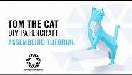 DIY PAPERCRAFT CAT Mounting Tutorial