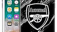 Head Case Designs Officially Licensed Arsenal FC Marble Crest Patterns Soft Gel Case Compatible with Apple iPhone 7/8 / SE 2020 & 2022