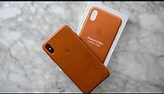 Apple Iphone X Leather Case Saddle Brown — Best Iphone X Case for Protection || Unboxing360