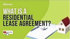 Residential Lease Agreement - EXPLAINED