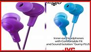 JVC HAFX5V Gumy Plus Inner Ear Headphones (Grape Violet)