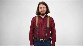 Rugged Elastic Suspenders with Belt Loop Attachments