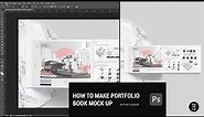 How to make Portfolio book mock up in photoshop (Free Mock up Available)