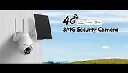 Recacam 4G LTE Cellular Security Cameras Wireless Outdoor