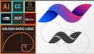 How to create Golden Ratio Logo Design in Adobe Illustrator CC | HD | N