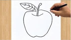 How to Draw an Apple Drawing Easy Step by Step