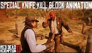 Unique Weapon Knife Kill Block Combat Animation | RDR2