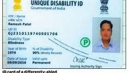 Benefits and Uses of Unique Disability ID (UDID) Card