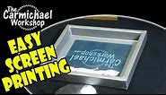 Screen Printing Your Own T-Shirts - Easy DIY Screenprinting Technique