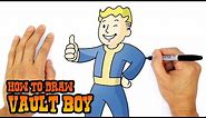 How to Draw Vaultboy | Fallout