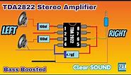 Stereo TDA2822 amplifier