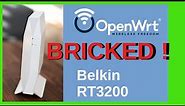 How to unbrick a bricked router Belkin RT3200