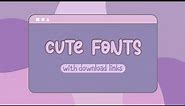 75+ Aesthetic Cute Fonts With Download Links