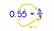 Convert Any Decimal to a Fractions - easy math lesson