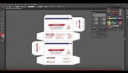 Custom packaging box design tutorial illustrator, Photoshop I Medicine Packaging layout design