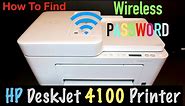 How to find the Password of HP DeskJet Plus 4100 Series All-In-One printer ?