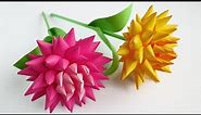 🌺3D PAPER FLOWERS making! 🌺 Origami Flower DIY