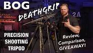 BOG Deathgrip Tripod Feature Overview, Comparison, and GIVEAWAY! Tripod Shooting Position Tutorial