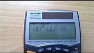 SHARP Calculator EL-W506 Equation Solver - Newton's method
