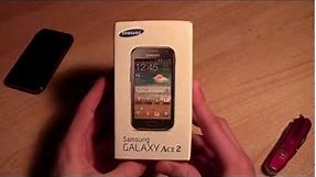 Samsung Galaxy Ace 2 ‒ Unboxing (GT-i8160 Onyx Black)