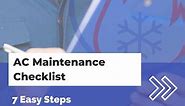 AC Maintenance Checklist - 7 Easy Steps | HVAC Training Shop