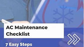AC Maintenance Checklist - 7 Easy Steps | HVAC Training Shop