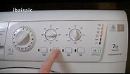 Hotpoint Aquarius WDL520 Washing Machine Demonstration