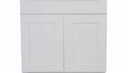 Fully Assembled Sink Base Cabinet in White 48-in x 24-in x 34.5-in
