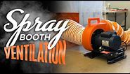 Spray Booth Ventilation System? How to set up a Ventilation System for a Mobile Jobsite Paint Booth.