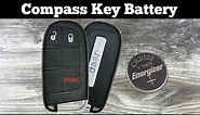 How To Replace 2018 - 2021 Jeep Compass Key Fob Battery - Change Replacement Remote Fob Batteries