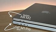 MacBook Air M2 Vs MacBook Pro 14" - STARLIGHT Vs SILVER - Real Life Gold Color Difference