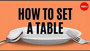 How to set the table - Anna Post