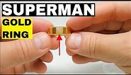 Superman Gold Ring - Rings For Men - Unboxing