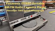 Panasonic SG-J500 Portable Stereo Cassette-Record Player