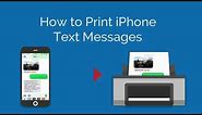 How to Print All iPhone Messages