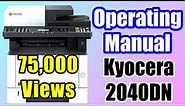 Kyocera 2040DN and 2540DN Setting And Operating Manual