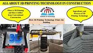 3D Printer //3D Printer in Construction Industry // 3D Printing