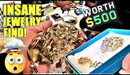 Ep447: AMAZING GARAGE SALE JEWELRY HAUL! 🤯💎 Shop With Me Thrift Haul